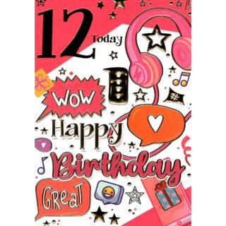 Xpress Yourself - Age12 Female Gifts - Code 50 - 12pk - 2 Designs - SL50019C/03