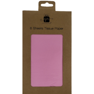 Design Group - Tissue Paper Pink - 50cm x 70cm - 6 Sheets - TILP/2