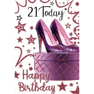 Xpress Yourself - Age 21 Female Shoes Glittery  - Code 50 - 12pk - SL50027B/02