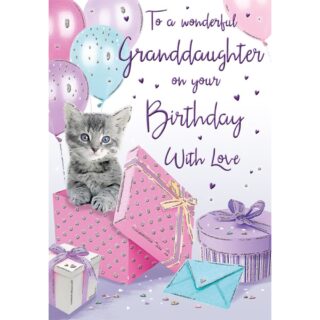 Regal - Birthday Granddaughter Kitten - Code 75 - 6pk - C80442