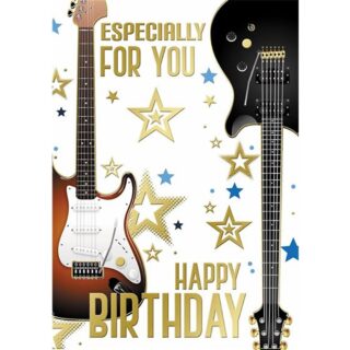 Xpress Yourself - Happy Birthday Guitar Male - Code 50 - 6pk - SL50026B/08