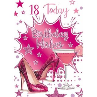 Xpress Yourself - Age 18 Female Heels Glittery - Code 50 - 12pk - 2 Designs - SL50027B/01