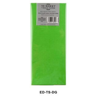 Partisan - Green Tissue Paper - 50 x 66cm - 10 Sheets - ED-TS-DG