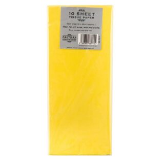Partisan – Yellow Tissue Paper – 50 x 66cm – 10 Sheets – ED-TS-YL
