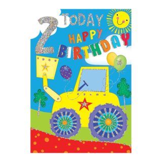 Xpress Yourself - Happy Birthday Grandson Digger - Code 50 - 6pk - GL50019A/06