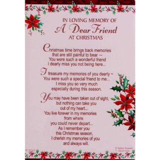 Xpress Yourself - In Loving Memory Of A Dear Friend - Grave Card - 6pk - XXY3524