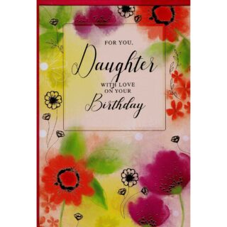 Simon Elvin - Birthday Daughter Flowers - Code 50 - 6pk - SE29334