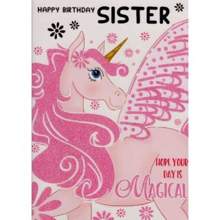Xpress Yourself - Birthday Sister Unicorn - Code 50 - 12pk - SL50011B-04