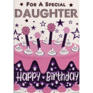 Xpress Yourself - Birthday Daughter Cake - Code 50 - 12pk - 2 Designs - SL50003B/04