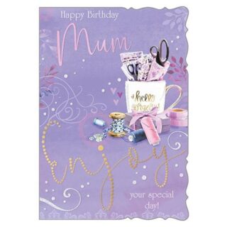 Out Of The Blue - Happy Birthday Mum - Code 50 - 6pk - OTB17742
