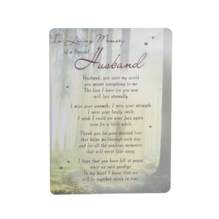 Regal - In Memory Of Husband - Memorial Card - 6pk -  C89009