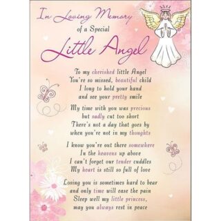 In Memory Of Little Angel - 6pk - C89015 - Regal