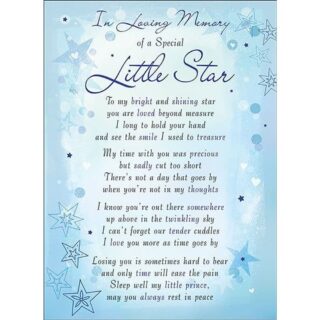 In Loving Memory Little Star - 6pk - C89016 - Regal