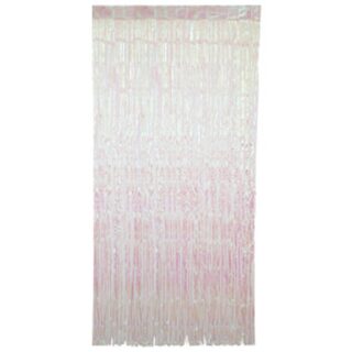 Iridescent Foil Fringe Door Curtain  3.25 ft x 6.5 ft - 16839