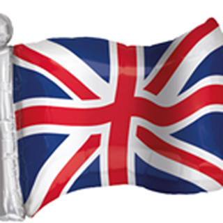 Amscan -  Great British Flag Foil Shap - S/SHAPE - 22541