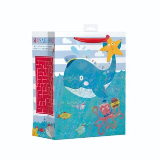 Design Group - Whale Activity Gift Bag - L - YALGB10L/1