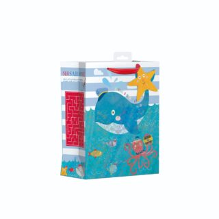 Design Group - Whale Activities Gift Bag - M - YALGB10M/1