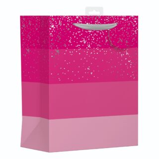 Design Group - Pink Stripes Gift Bag - L - YAMGB03L