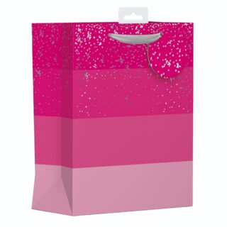 Design Group - Pink Stripes Gift Bag - M - YAMGB03M