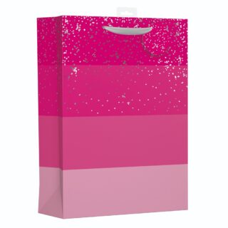 Design Group - Pink Stripes Gift Bag - XL - YAMGB03X
