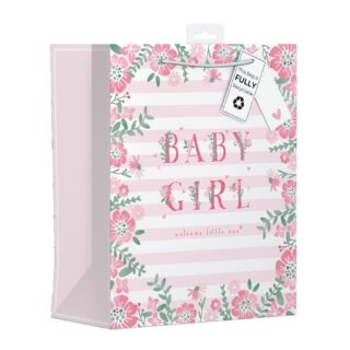Design Group - Pink Baby Girl Gift Bag - L - YANGB64L