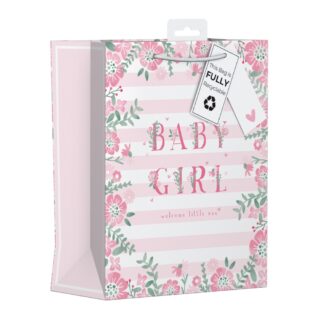 Design Group - Pink Baby Girl Gift Bag - M - YANGB64M