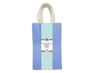 Gem Imports - Coloured Paper Bags 4pk - STA5402