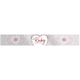 Creative Party - Ruby Anniversary Foil  Banner - J055