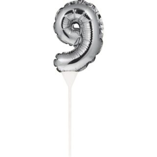 Self Inflating Cake Topper Silver 9 - 337511