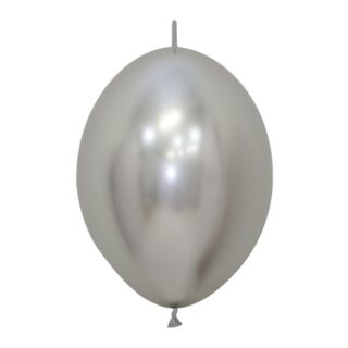 Sempertex Reflex Silver 981 Link-O-Loon Latex Balloons 6