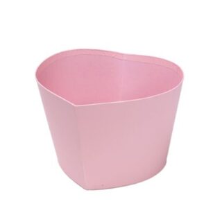 14cm Heart Shaped Cardboard Pot Pink - 898873