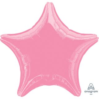 Anagram Metallic Pink Star Standard Unpackaged Foil Balloons S15 - 1280402