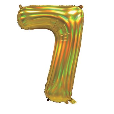 '"SENSATIONS - 30'''' Iridescent Gold Number 7 - BLRF-NBGD30/7"'