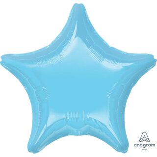 Anagram Iridescent Pearl light Blue Star Standard Unpackaged Foil Balloons S15 - 2247402