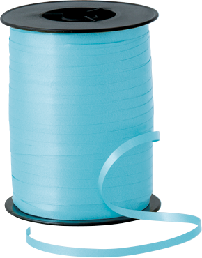 Qualatex - Light Blue Curling Ribbon - 5mm X 500mm - 25906