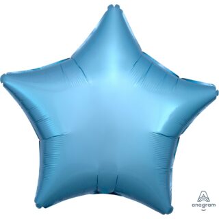 Anagram Metallic Pearl Pastel Blue Star Standard Unpackaged Foil Balloons S15 - 0712602