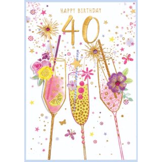 40th Birthday - MILESTONE FEM C50 - 3098740TH - Isabel's Garden