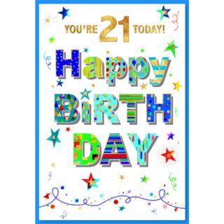 21st Birthday - CONTEMP MALE C50 - 3108721ST - Simon Elvin