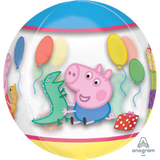 Anagram Peppa Pig Clear Orbz Foil Balloons 15