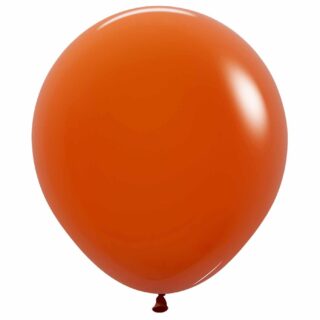 Sempertex - Fashion Colour Solid Sunset Orange  Latex Balloons 18