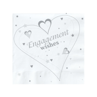 Engagement Wishes Luxury Napkins -30cm - 20ct - 978963