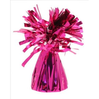 Hot Pink Foil Balloon Weight (Pk12) (1/6pks)-BW30333