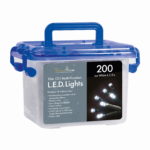 200 ICE WHITE L.E.D LIGHTS - 10M (33FT) SET LENGTH - CL09694