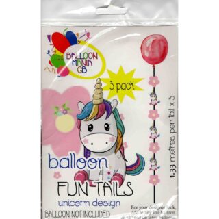 Unicorn Balloon Tail - 3ct - 14195
