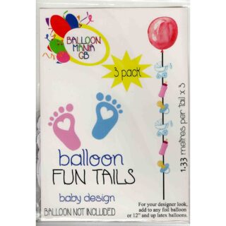 Baby Feet Balloon Tail - 3ct -14205