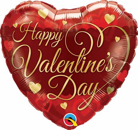 Qualatex 18" CLASSIC SCRIPT VALENTINE'S DAY - 97159