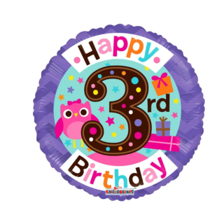 Apac - 3rd Birthday Girl Balloon -18