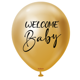Kalisan - Welcome Baby Print – Mirror Gold - 2ct - 18