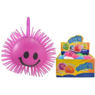4″ Smile Face Puffer Ball With Light - TY4172