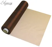 Eleganza Soft Sheer Organza 29cm x 25m Chocolate - 221756